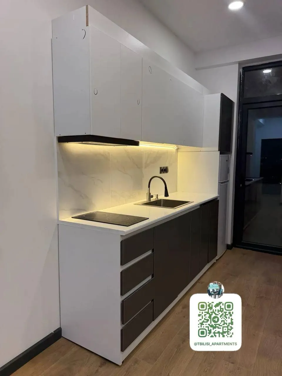 Квартира 58 м² с балконом в Сабуртало 1