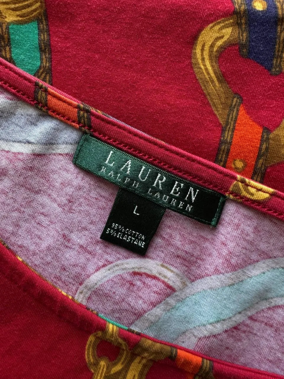 Лонгслив Ralph Lauren с принтом, размер L 4