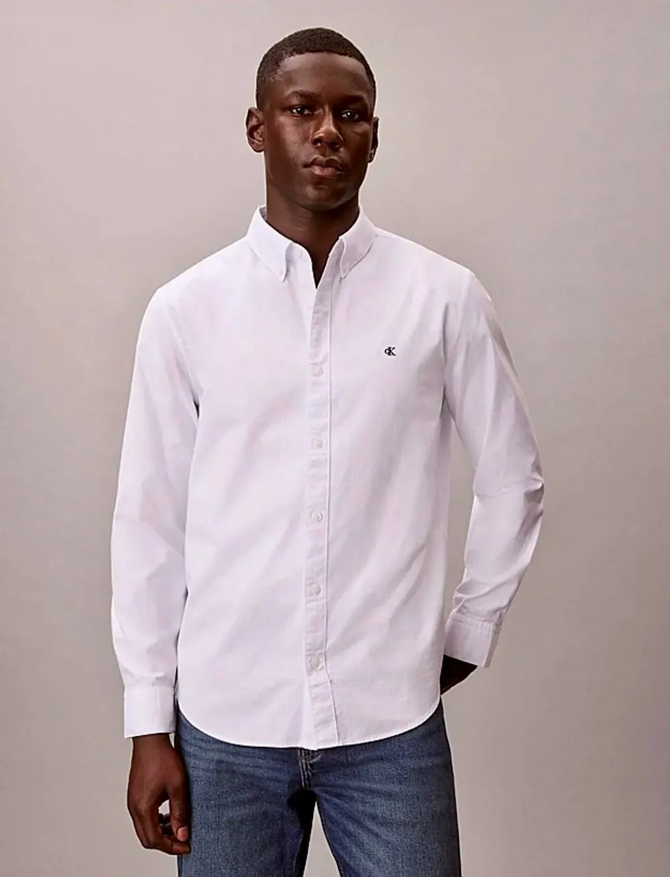 Рубашка Oxford Calvin Klein мужская белая 2