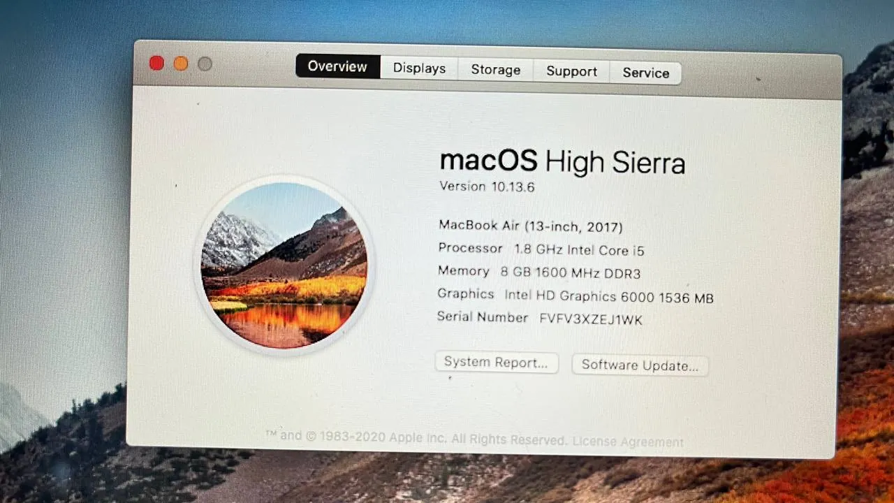 MacBook Air 13 дюймов 2017 года 1