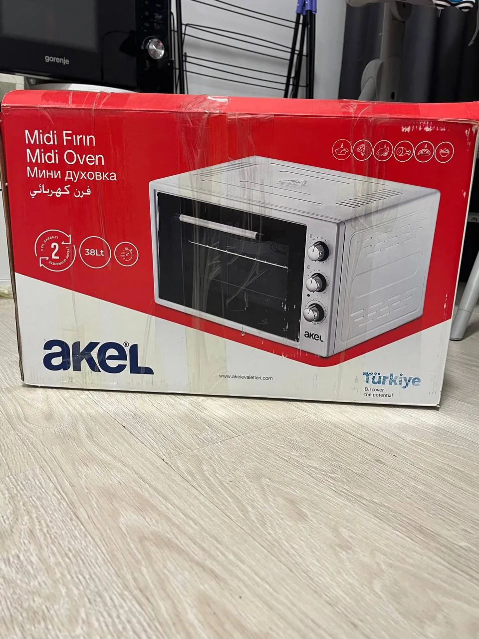 Мини-духовка AKEL AF380 на 38 литров 2