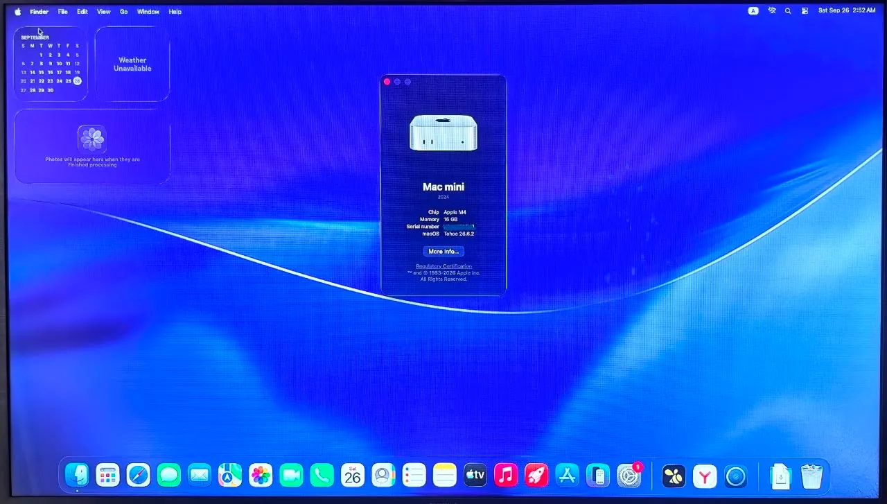 Mac mini M4 16GB/256GB 6