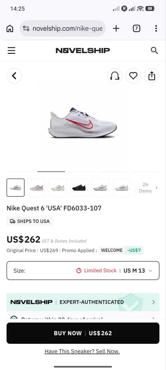 Беговые кроссовки Nike FD6033-107 размер 46 6