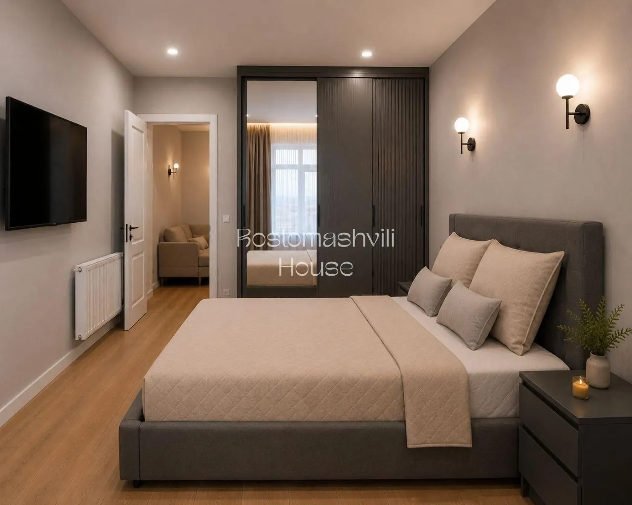 Квартира 100 м² с паркингом в Сабуртало 4