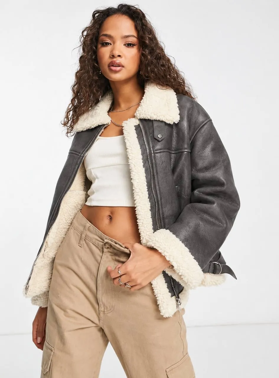 Дублёнка Bershka размера XS 1