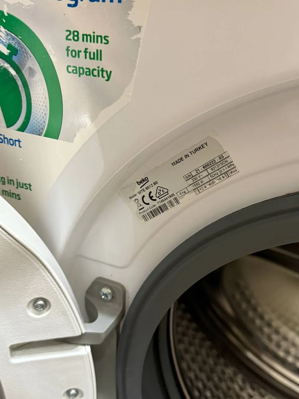 Стиральная машина Beko WTE6512B0 6