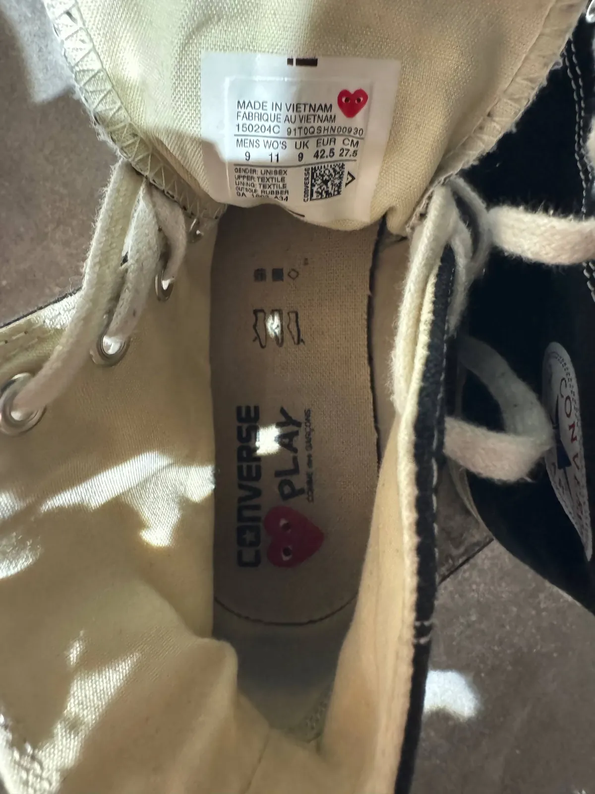 Кроссовки Converse CDG Play 4