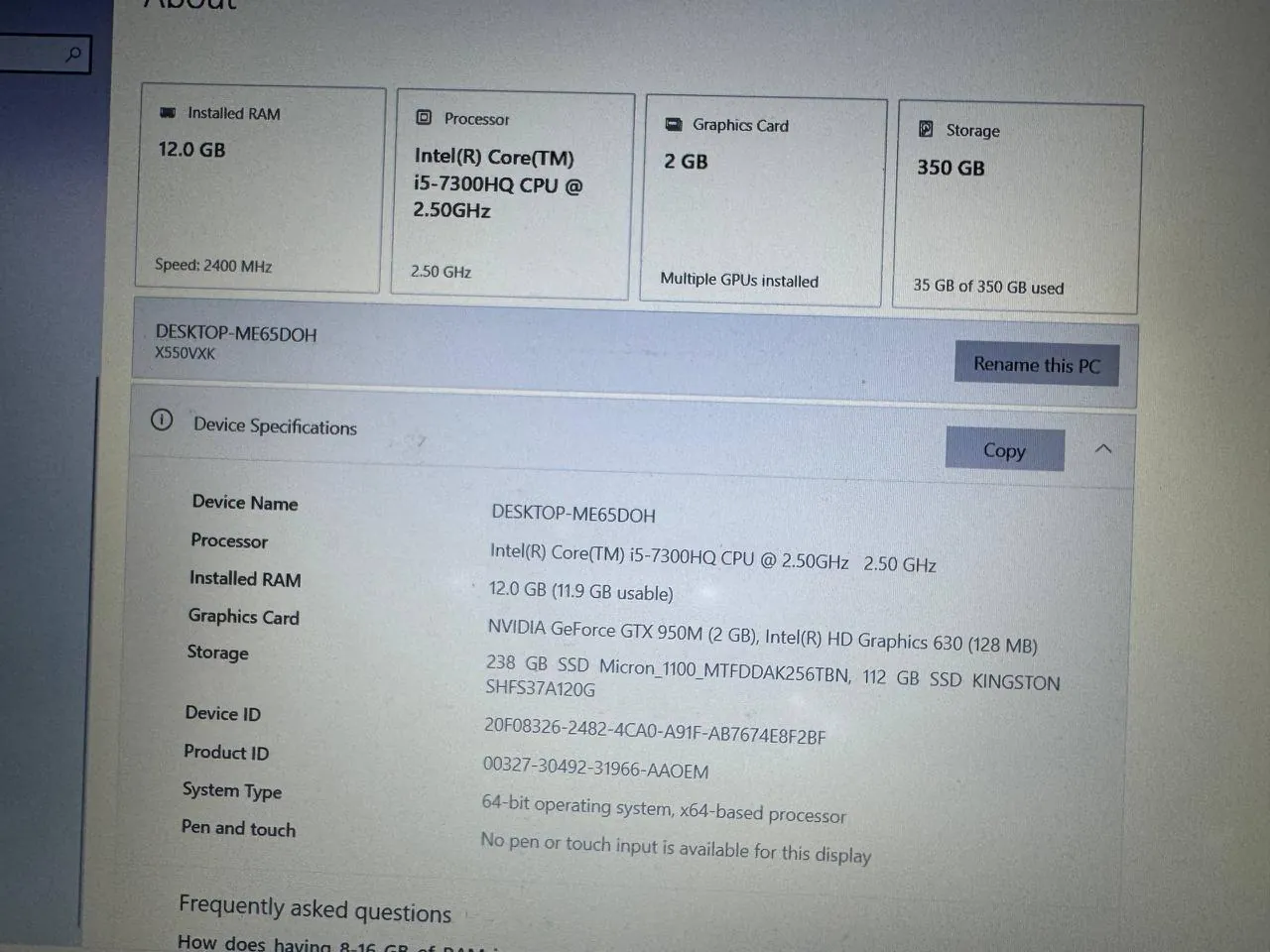Xbox геймпад, клавиатура, ноутбук ASUS 6
