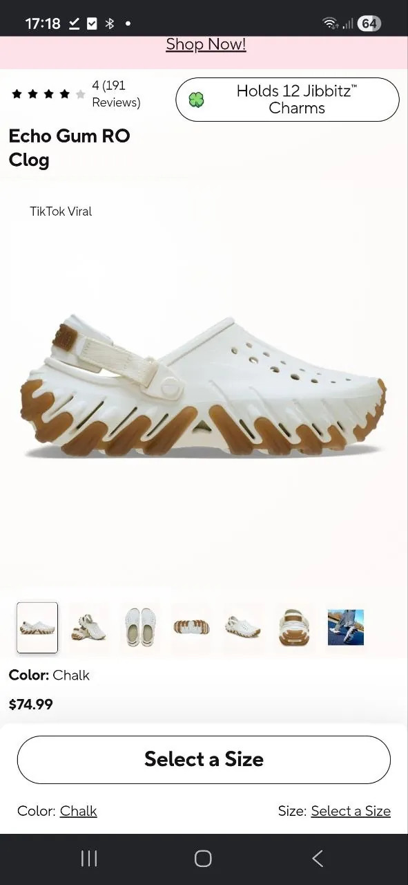 Кроксы Echo Gum RO Clog 1