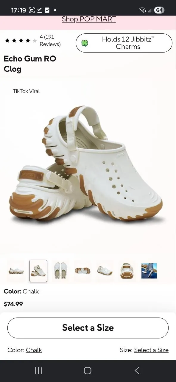 Кроксы Echo Gum RO Clog 2