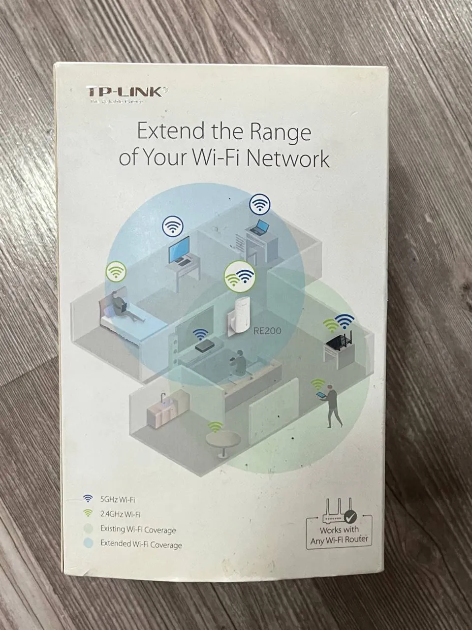 Wi-Fi усилитель TP-Link RE200 AC750 2