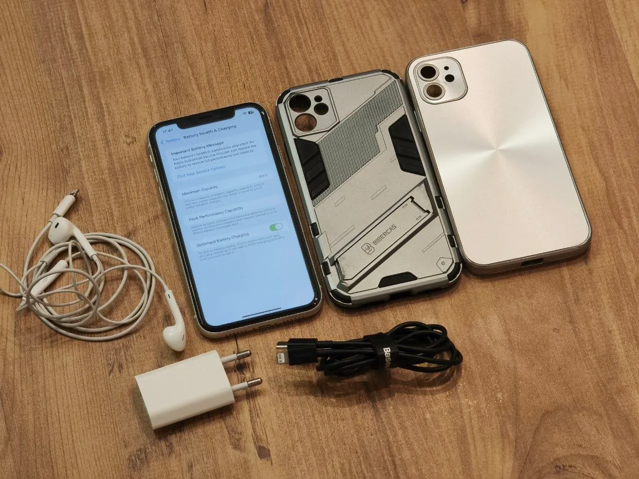 iPhone 11 наушники Edifier LED-панель 1