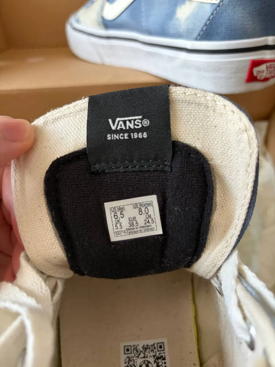 Кеды Vans Sk8-Hi Tapered VR3 голубые 4