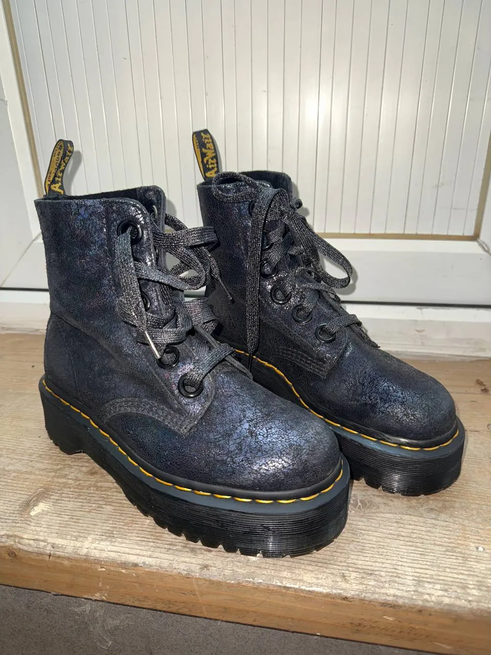 Ботинки Dr. Martens Molly Iridescent Crackle 1