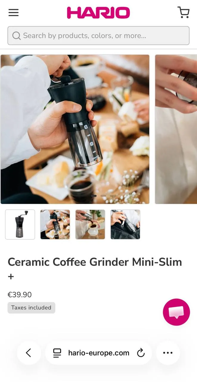 Кофемолка ручная Hario Mini Slim 1