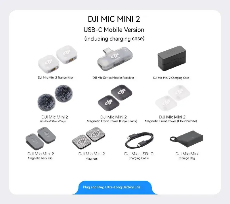 Микрофон DJI Mic Mini 2 для смартфона новый 3