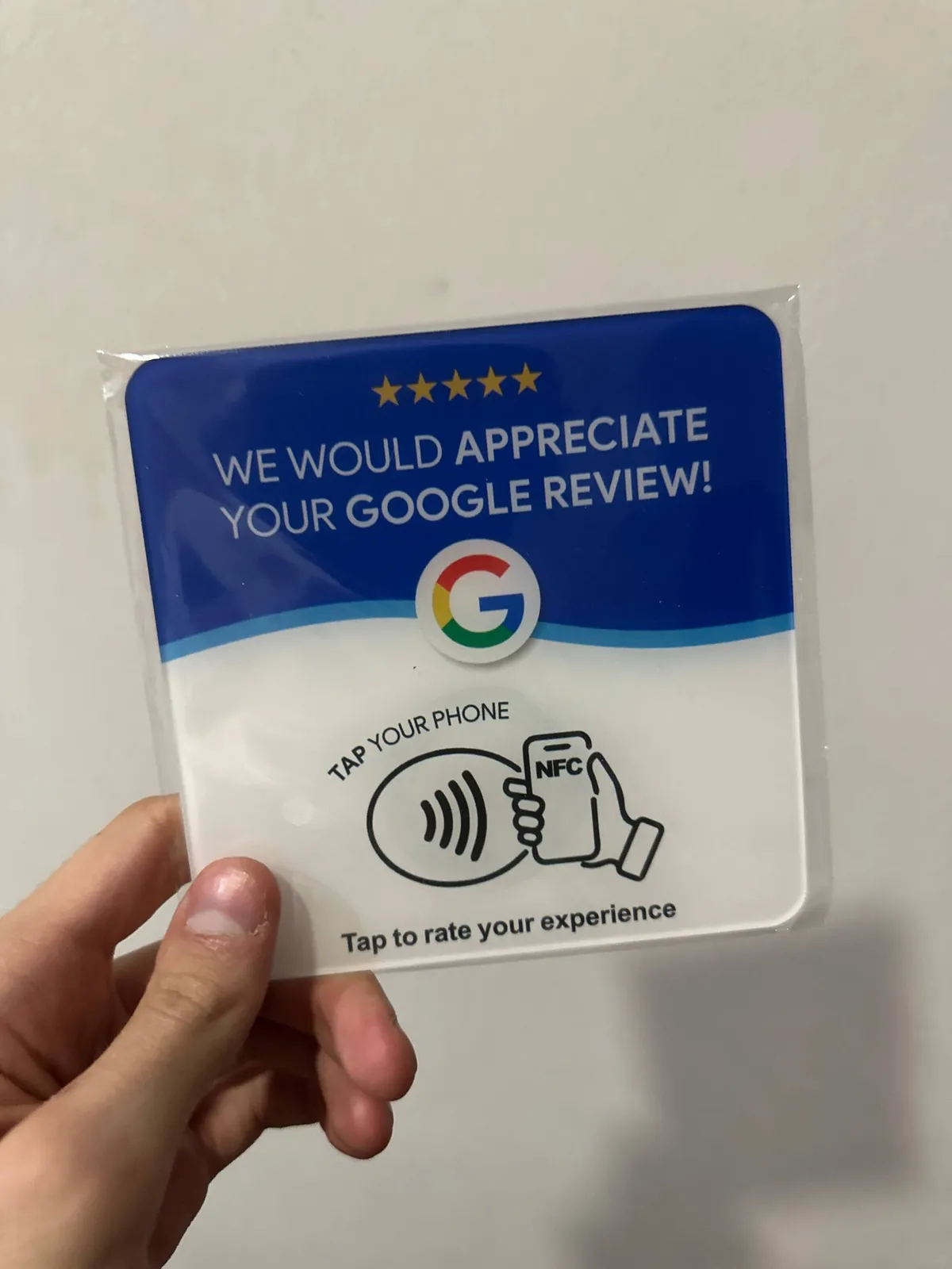 NFC-карточка для Google отзывов 2