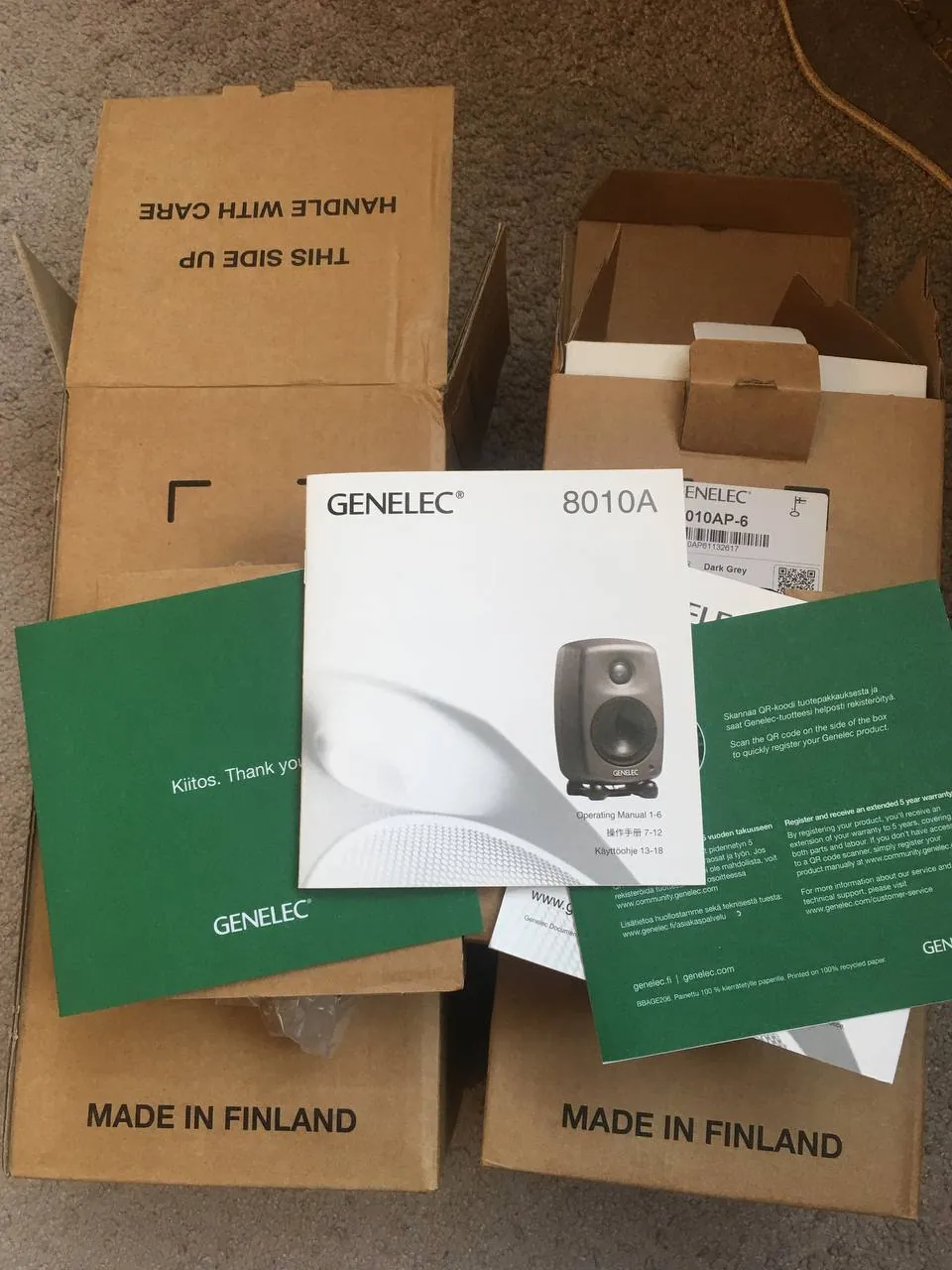 Мониторы Genelec 8010a студийные пара 4
