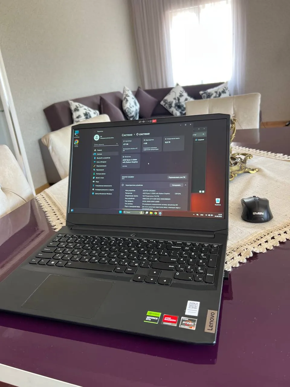 Ноутбук Lenovo IdeaPad Gaming Ryzen 5 2