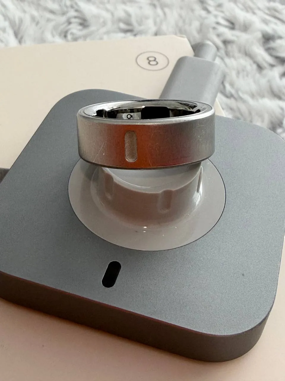 Oura Ring 4 размер 8 серебристое 2
