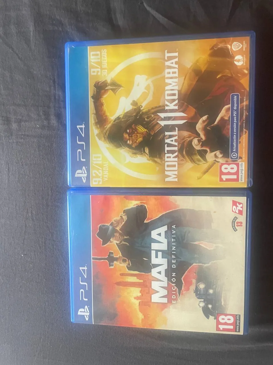 Диски Mortal Kombat 11 и Mafia 1