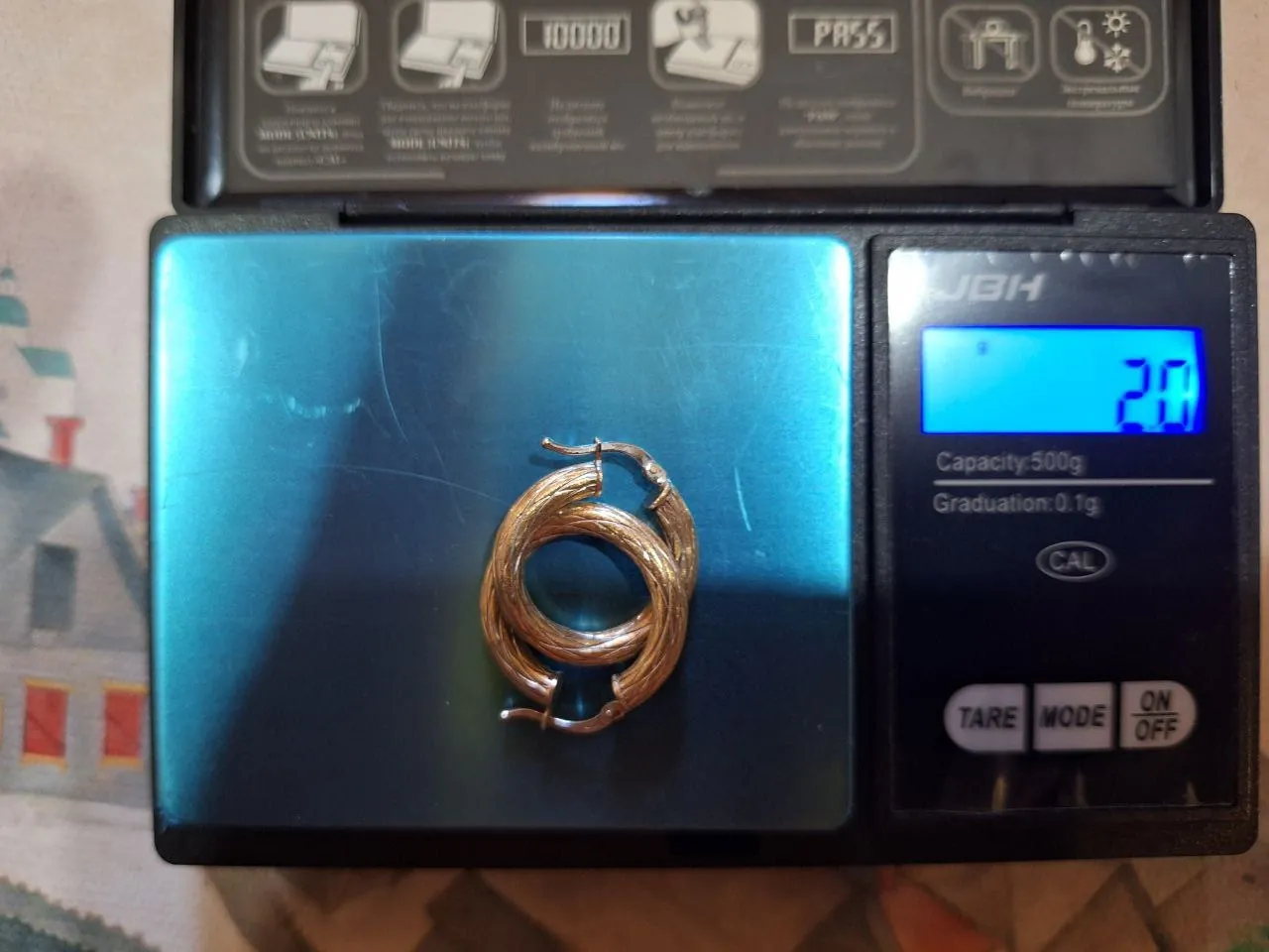 Серьги золотые 585 проба 2г 2