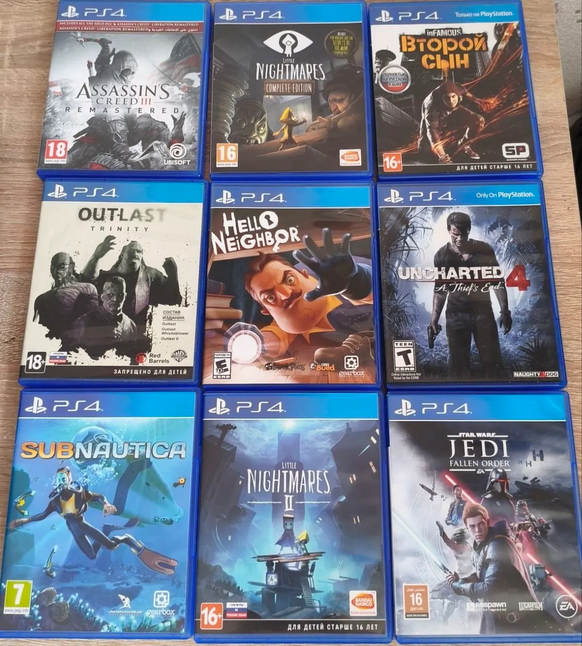 Коллекция игр PS4 PS5 диски 1