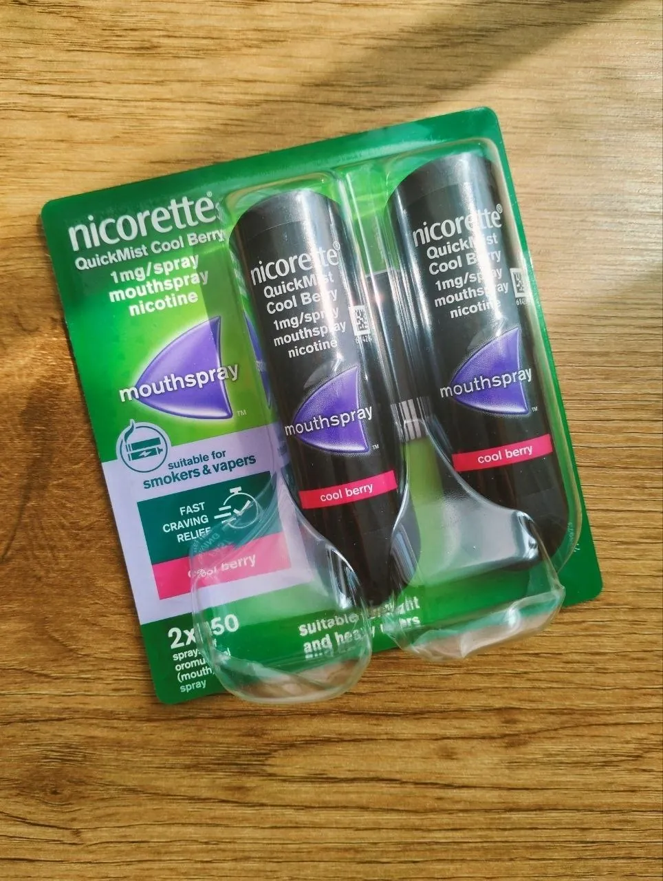 Никотиновый спрей Nicorette 1