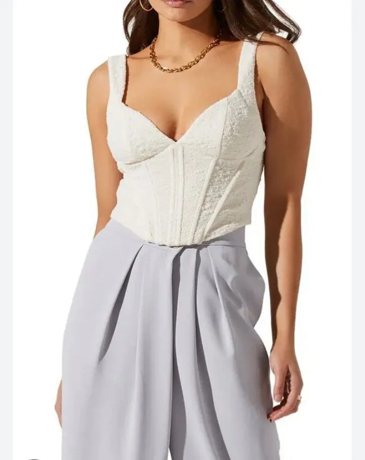 Топ корсет ZARA белый 4