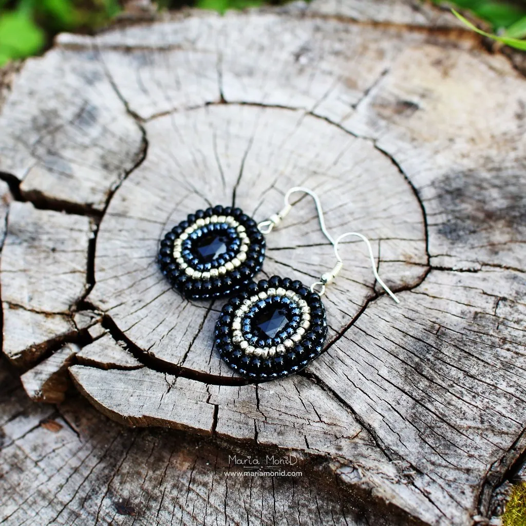 Серьги Caviar ручная работа 3