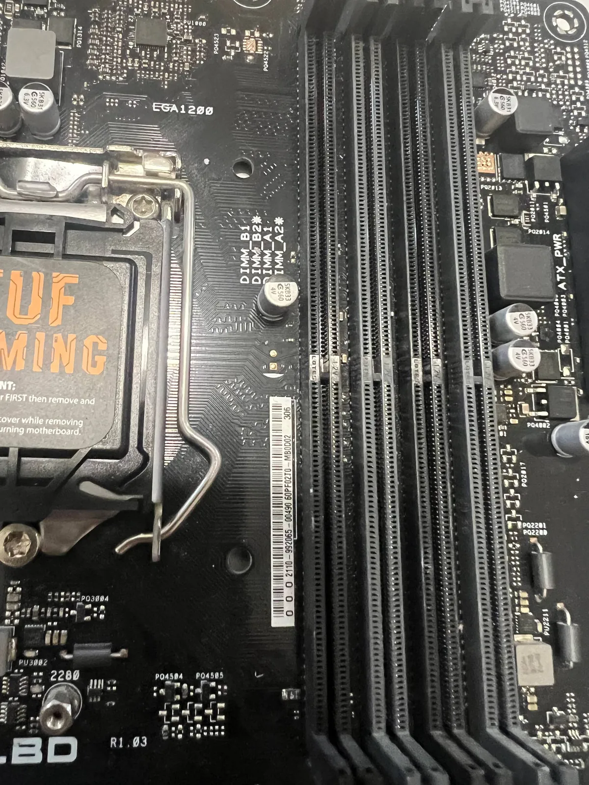 Материнская плата ASUS TUF и БП 4