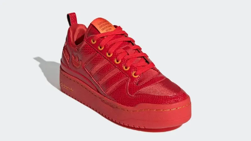 Кроссовки Adidas Forum Bold красные 2